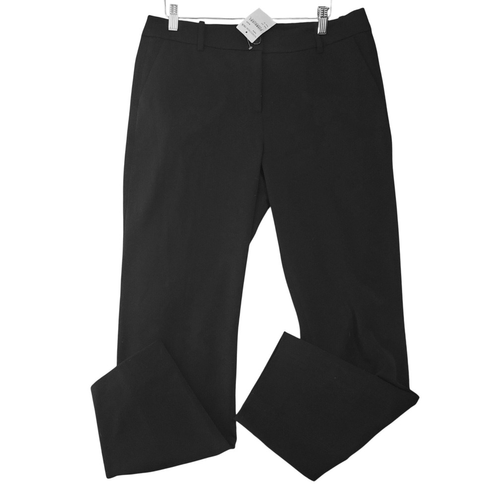 J.Crew Womens Black Straight Leg Dress Pants Trousers NWT 10 Careerβ office Work